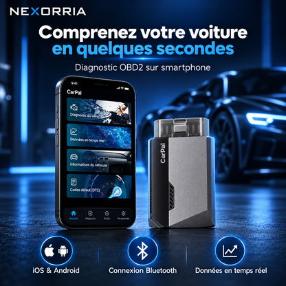 TOPDON CarPal - Scanner de Diagnostic OBD2 Bluetooth